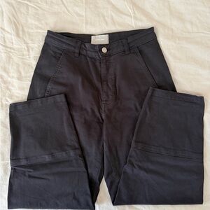 Everlane Utility Barrel Leg Pant, Black, Size 4